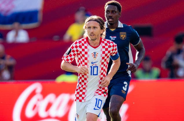 FIFA Fussball Weltmeisterschaft 2026, Gruppe L, Spiel 2, Panama vs. Kroatien, 23.06.2026 im Toronto Stadium, Toronto Luka Modric (Kroatien) Jose Cordoba (Panama) *** 2026 FIFA World Cup, Group L, Match 2, Panama vs. Croatia, June 23, 2026, at Toronto Stadium, Toronto Luka Modric (Croatia) Jose Cordoba (Panama),detected_source_language Copyright: xBahhoxKarax