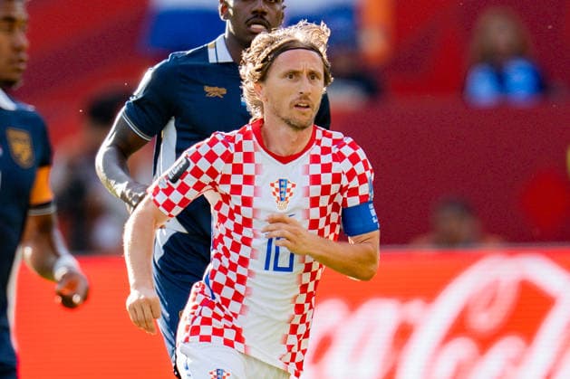 FIFA Fussball Weltmeisterschaft 2026, Gruppe L, Spiel 2, Panama vs. Kroatien, 23.06.2026 im Toronto Stadium, Toronto Luka Modric (Kroatien) Jose Cordoba (Panama) *** 2026 FIFA World Cup, Group L, Match 2, Panama vs. Croatia, June 23, 2026, at Toronto Stadium, Toronto Luka Modric (Croatia) Jose Cordoba (Panama),detected_source_language Copyright: xBahhoxKarax