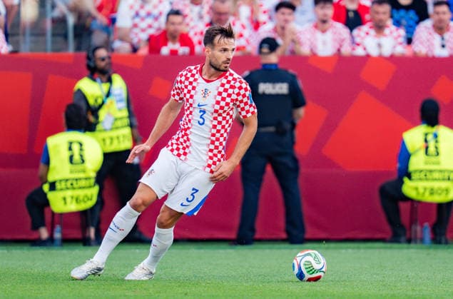 FIFA Fussball Weltmeisterschaft 2026, Gruppe L, Spiel 2, Panama vs. Kroatien, 23.06.2026 im Toronto Stadium, Toronto Marin Pongracic (Kroatien) *** 2026 FIFA World Cup, Group L, Match 2, Panama vs. Croatia, June 23, 2026, at Toronto Stadium, Toronto Marin Pongracic, Croatia,detected_source_language Copyright: xBahhoxKarax