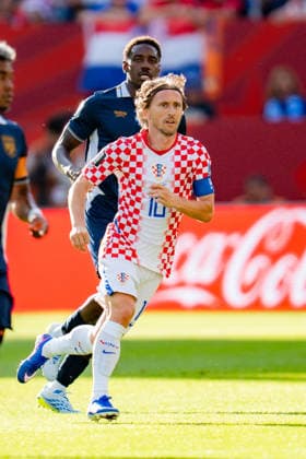 FIFA Fussball Weltmeisterschaft 2026, Gruppe L, Spiel 2, Panama vs. Kroatien, 23.06.2026 im Toronto Stadium, Toronto Luka Modric (Kroatien) Jose Cordoba (Panama) *** 2026 FIFA World Cup, Group L, Match 2, Panama vs. Croatia, June 23, 2026, at Toronto Stadium, Toronto Copyright: xBahhoxKarax