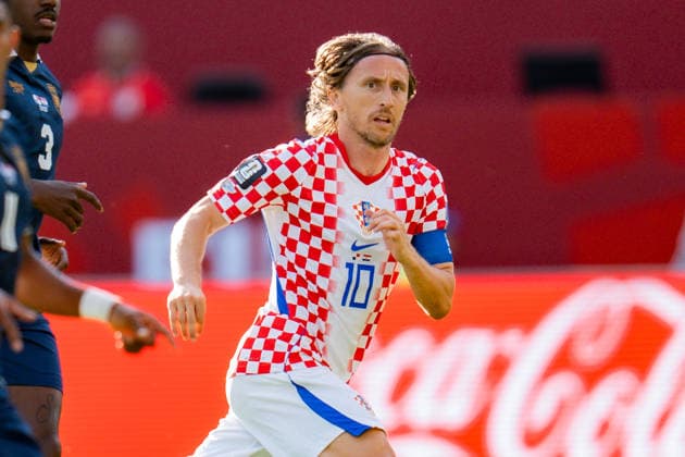 FIFA Fussball Weltmeisterschaft 2026, Gruppe L, Spiel 2, Panama vs. Kroatien, 23.06.2026 im Toronto Stadium, Toronto Luka Modric (Kroatien) Jose Cordoba (Panama) *** 2026 FIFA World Cup, Group L, Match 2, Panama vs. Croatia, June 23, 2026, at Toronto Stadium, Toronto Luka Modric (Croatia) Jose Cordoba (Panama),detected_source_language Copyright: xBahhoxKarax
