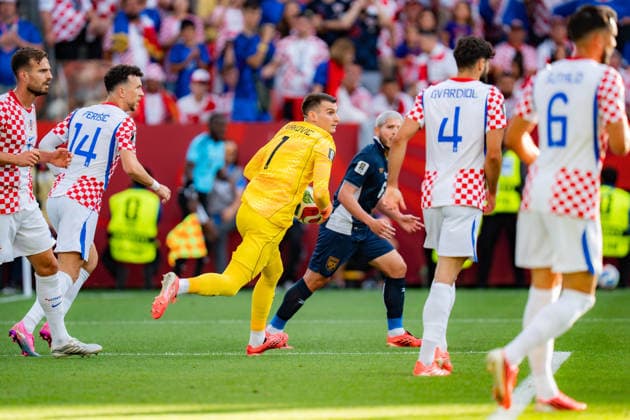 FIFA Fussball Weltmeisterschaft 2026, Gruppe L, Spiel 2, Panama vs. Kroatien, 23.06.2026 im Toronto Stadium, Toronto Ivan Perisic (Kroatien) Dominik Livakovic (Kroatien) Josko Gvardiol (Kroatien) Cristian Martinez (Panama) Josip Sutalo (Kroatien) Marin Pongracic (Kroatien) *** 2026 FIFA World Cup, Group L, Match 2, Panama vs. Croatia, June 23, 2026, at Toronto Stadium, Toronto Ivan Perisic (Croatia) Dominik Livakovic (Croatia) Josko Gvardiol (Croatia) Cristian Martinez (Panama) Josip Sutalo (Croatia) Marin Pongracic (Croatia),detected_source_language Copyright: xBahhoxKarax