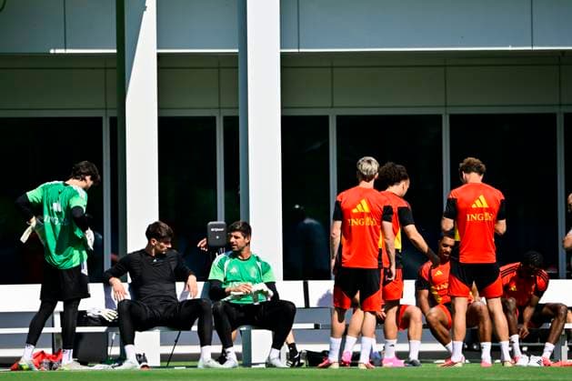Belgian national football team - FIFA World Cup, WM, Weltmeisterschaft, Fussball 2026 - media activities 23 06 2026 RENTON, UNITED STATES OF AMERICA - JUNE 23 : Courtois Thibaut goalkeeper of Belgium pictured during a training session of the Belgian national football team during the FIFA World Cup 2026 on June 23, 2026 in Renton, United States of America, 23 06 2026 Renton United States of America  Copyright: xJanxDexMeuleneirx