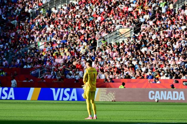 FIFA World Cup, WM, Weltmeisterschaft, Fussball 2026 - Group L - Panama vs Croatia Goalkeeper Dominik Livakovic of Croatia looks on during the FIFA World Cup 2026 group stage match Panama against Croatia, in Toronto, Canada, 23 June 2026. TORONTO United States  Copyright: xEDUARDOxLIMAx