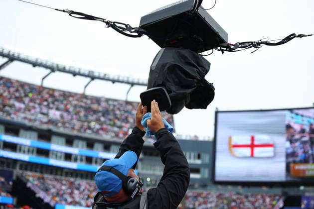 FIFA World Cup, WM, Weltmeisterschaft, Fussball 2026: England v Ghana BOSTON, USA - 23rd June 2026: The overhead TV cam gets a wipe clean during the FIFA World Cup 2026 Group L match between England and Ghana at Boston Stadium Boston Boston Stadium United States of America Copyright: xCraigxMercerx xPeakxActionxPhotosx