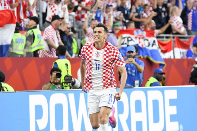Panama national team, Nationalteam vs Croatia National Team. FIFA World Cup, WM, Weltmeisterschaft, Fussball 2026 Group L match. Ante BUDIMIR (11) celebrates after scoring the opening goal for Croatia National team dutring the match played between the National Teams of Croatia and Panama. FIFA World Cup 2026 Group L match, played on 23.06.26 at the Toronto Stadium in Toronto, Ontario, Canada. Photo Jose Campos PMEimages Copyright: xJosexCamposx xPMEimagesx