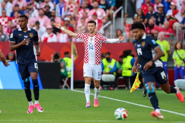 Panama v Croatia: Group L - FIFA World Cup, WM, Weltmeisterschaft, Fussball 2026 Ivan Perisic of Croatia reacts during the FIFA World Cup 2026 Group L match between Panama and Croatia at Toronto Stadium on June 23, 2026 in Toronto, Canada.  SanjinxStrukic PIXSELL