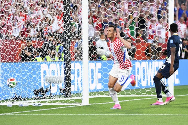 Panama national team, Nationalteam vs Croatia National Team. FIFA World Cup, WM, Weltmeisterschaft, Fussball 2026 Group L match. Ante BUDIMIR (11) celebrates after scoring the opening goal for Croatia National team dutring the match played between the National Teams of Croatia and Panama. FIFA World Cup 2026 Group L match, played on 23.06.26 at the Toronto Stadium in Toronto, Ontario, Canada. Photo Jose Campos PMEimages Toronto Ontario Canada Copyright: xJosexCamposx xPMEimagesx