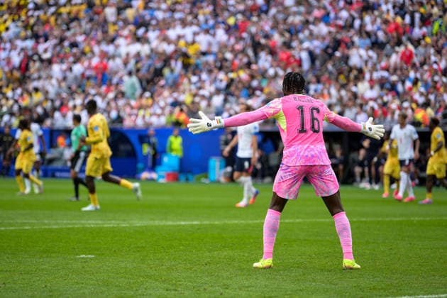 Fußball, WM 2026, 20260623, England - Ghana. Im Bild Torwart Benjamin ASARE (Ghana, 16). Foxborough Boston-Stadion Massachusetts Vereinigte Staaten von Amerika *** Soccer, 2026 World Cup, 20260623, England vs. Ghana. Pictured Copyright: Passion2Press MarkusxFischerx