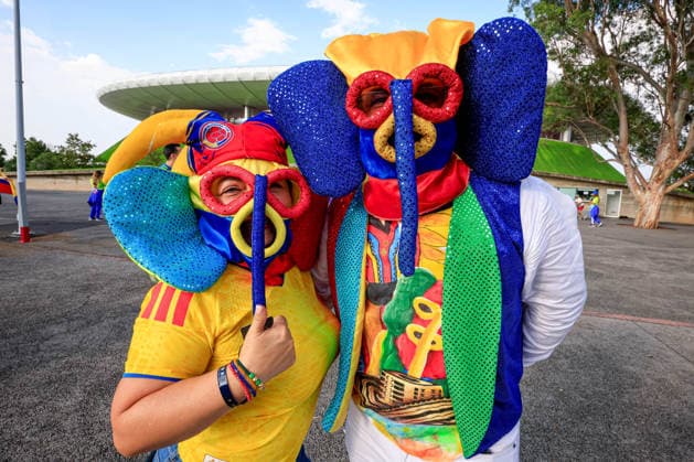 FIFA World Cup, WM, Weltmeisterschaft, Fussball 2026 COLOMBIA VS RD CONGO FIFA WORLD CUP 2026 COLOMBIA VS RD CONGO COLOMBIA VS RD CONGO 23062026 GUADALAJARA, JALISCO. Action photo of Colombia fans, prior Group K game of the FIFA World Cup 2026, held at the Estadio Guadalajara at Guadalajara, Jalisco. Foto de accion de aficionados de Colombia previo al juego del Grupo K de la Copa del Mundo 2026 de la FIFA, celebrado en el Estadio Guadalajara en Guadalajara, Jalisco. PHOTO BY IMAGENSHOP AGENCIA FOTOGRAFICA GUADALAJARA JALISCO MEXICO *** FIFA WORLD CUP 2026 COLOMBIA VS. DR CONGO FIFA WORLD CUP 2026 COLOMBIA VS. DR CONGO COLOMBIA VS. DR CONGO 06 23 2026 GUADALAJARA, JALISCO Action photo of Colombian fans prior to the Group K match of the 2026 FIFA World Cup, held at the Estadio Guadalajara in Guadalajara, Jalisco Action photo of Colombian fans prior to the Group K match of the 2026 FIFA World Cup, held at the Estadio Guadalajara in Guadalajara, Jalisco PHOTO BY IMAGENSHOP PHOTO AGENCY GUADALAJARA, JALISCO, MEXICO,detected_source_language Copyright: xJorgexReyesx