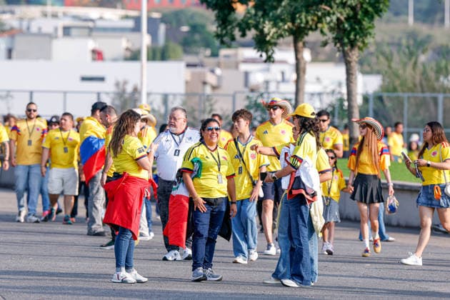 FIFA World Cup, WM, Weltmeisterschaft, Fussball 2026 COLOMBIA VS RD CONGO FIFA WORLD CUP 2026 COLOMBIA VS RD CONGO COLOMBIA VS RD CONGO 23062026 GUADALAJARA, JALISCO. Action photo of Colombia fans, prior Group K game of the FIFA World Cup 2026, held at the Estadio Guadalajara at Guadalajara, Jalisco. Foto de accion de aficionados de Colombia previo al juego del Grupo K de la Copa del Mundo 2026 de la FIFA, celebrado en el Estadio Guadalajara en Guadalajara, Jalisco. PHOTO BY IMAGENSHOP AGENCIA FOTOGRAFICA GUADALAJARA JALISCO MEXICO *** FIFA WORLD CUP 2026 COLOMBIA VS. DR CONGO FIFA WORLD CUP 2026 COLOMBIA VS. DR CONGO COLOMBIA VS. DR CONGO 06 23 2026 GUADALAJARA, JALISCO Action photo of Colombian fans prior to the Group K match of the 2026 FIFA World Cup, held at the Estadio Guadalajara in Guadalajara, Jalisco Action photo of Colombian fans prior to the Group K match of the 2026 FIFA World Cup, held at the Estadio Guadalajara in Guadalajara, Jalisco PHOTO BY IMAGENSHOP PHOTO AGENCY GUADALAJARA, JALISCO, MEXICO,detected_source_language Copyright: xIMAGENSHOPxAGENCIAxFOTOGRAFICAx