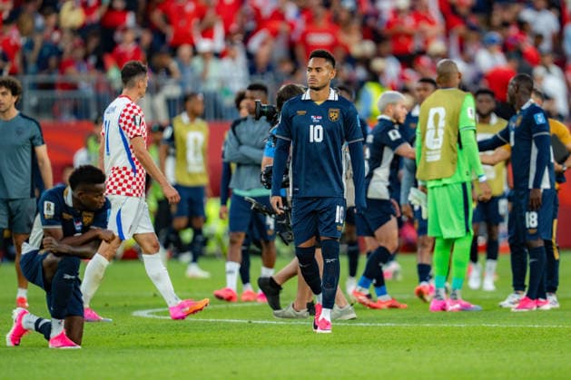FIFA Fussball Weltmeisterschaft 2026, Gruppe L, Spiel 2, Panama vs. Kroatien, 23.06.2026 im Toronto Stadium, Toronto Enttäuschung Bei Panama nach dem Ausscheiden und der Niederlage Ismael Diaz (Panama) *** 2026 FIFA World Cup, Group L, Match 2, Panama vs. Croatia, June 23, 2026, at Toronto Stadium, Toronto Copyright: xBahhoxKarax