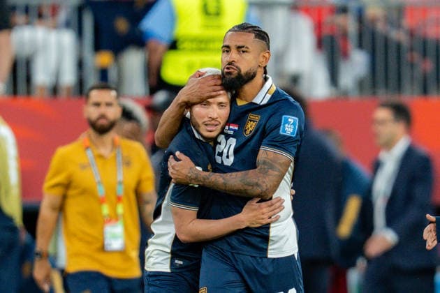 FIFA Fussball Weltmeisterschaft 2026, Gruppe L, Spiel 2, Panama vs. Kroatien, 23.06.2026 im Toronto Stadium, Toronto Enttäuschung Bei Panama nach dem Ausscheiden und der Niederlage Anibal Godoy (Panama) *** 2026 FIFA World Cup, Group L, Match 2, Panama vs. Croatia, June 23, 2026, at Toronto Stadium, Toronto Copyright: xBahhoxKarax