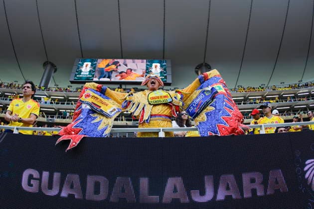 FIFA World Cup, WM, Weltmeisterschaft, Fussball 2026 - Group K - Colombia vs DR Congo A fan of Colombia poses ahead of the FIFA World Cup 2026 group stage soccer match between Colombia and DR Congo in Guadalajara, Mexico, 23 June 2026. GUADALAJARA Mexico  Copyright: xFRANCISCOxGUASCOx