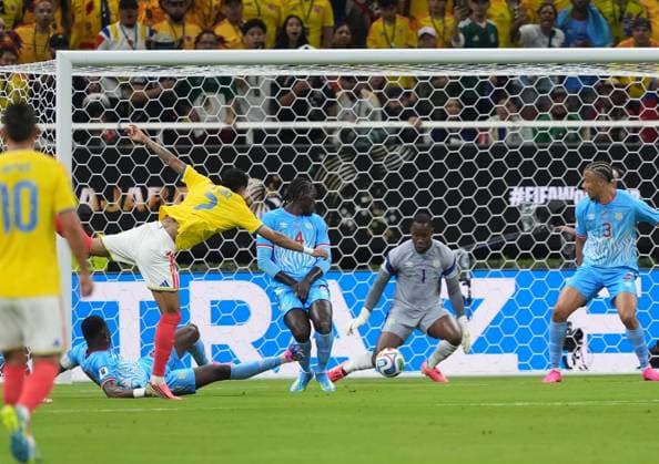 Colombia v DR Congo - FIFA World Cup, WM, Weltmeisterschaft, Fussball 2026 - Group K ZAPOPAN, MEXICO - JUNE 23: Luis Diaz (7) of Colombia in action during the 2026 FIFA World Cup First Stage Group K match between Colombia and DR Congo at Estadio Akron (Guadalajara Stadium) in Zapopan, Guadalajara, Mexico on June 23, 2026. Juancho Torres Anadolu Jalisco Mexico. Editorial use only. Please get in touch for any other usage.  Copyright: x2026xAnadoluxJuanchoxTorresx