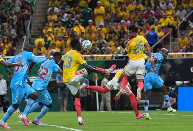 Colombia v DR Congo - FIFA World Cup, WM, Weltmeisterschaft, Fussball 2026 - Group K ZAPOPAN, MEXICO - JUNE 23: Davinson Sanchez (23) of Colombia in action during the 2026 FIFA World Cup First Stage Group K match between Colombia and DR Congo at Estadio Akron (Guadalajara Stadium) in Zapopan, Guadalajara, Mexico on June 23, 2026. Juancho Torres Anadolu Jalisco Mexico. Editorial use only. Please get in touch for any other usage.  Copyright: x2026xAnadoluxJuanchoxTorresx
