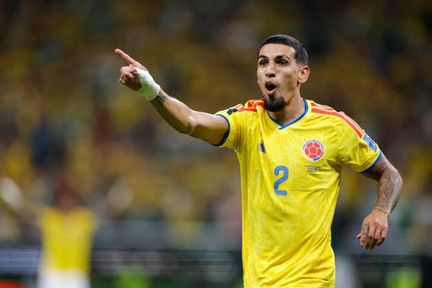 FIFA World Cup, WM, Weltmeisterschaft, Fussball 2026 COLOMBIA VS RD CONGO FIFA WORLD CUP 2026 COLOMBIA VS RD CONGO COLOMBIA VS RD CONGO 23062026 GUADALAJARA, JALISCO. Action photo of Daniel Munoz of Colombia (No. 2) during Group K game of the FIFA World Cup 2026, held at the Estadio Guadalajara at Guadalajara, Jalisco. Foto de accion de Daniel Munoz de Colombia (No. 2), durante juego del Grupo K de la Copa del Mundo 2026 de la FIFA, celebrado en el Estadio Guadalajara en Guadalajara, Jalisco. PHOTO BY IMAGENSHOP AGENCIA FOTOGRAFICA GUADALAJARA JALISCO MEXICO *** FIFA WORLD CUP 2026 COLOMBIA VS. DR CONGO FIFA WORLD CUP 2026 COLOMBIA VS. DR CONGO COLOMBIA VS. DR CONGO 06 23 2026 GUADALAJARA, JALISCO Action photo of Daniel Munoz of Colombia (No. 2) during a Group K match of the 2026 FIFA World Cup, held at Estadio Guadalajara in Guadalajara, Jalisco Action photo of Daniel Munoz of Colombia (No. 2), during a Group K match of the 2026 FIFA World Cup, held at the Estadio Guadalajara in Guadalajara, Jalisco PHOTO BY IMAGENSHOP PHOTO AGENCY GUADALAJARA, JALISCO, MEXICO,detected_source_language Copyright: xIMAGENSHOPxAGENCIAxFOTOGRAFICAx
