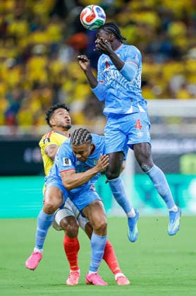 FIFA World Cup, WM, Weltmeisterschaft, Fussball 2026 COLOMBIA VS RD CONGO FIFA WORLD CUP 2026 COLOMBIA VS RD CONGO COLOMBIA VS RD CONGO 23062026 GUADALAJARA, JALISCO. Action photo of Axel Tuanzebe of DR Congo (No. 4) during Group K game of the FIFA World Cup 2026, held at the Estadio Guadalajara at Guadalajara, Jalisco. Foto de accion de Axel Tuanzebe deR D del Congo (No. 4) , durante juego del Grupo K de la Copa del Mundo 2026 de la FIFA, celebrado en el Estadio Guadalajara en Guadalajara, Jalisco. PHOTO BY IMAGENSHOP AGENCIA FOTOGRAFICA GUADALAJARA JALISCO MEXICO *** FIFA WORLD CUP 2026 COLOMBIA VS. DR CONGO FIFA WORLD CUP 2026 COLOMBIA VS. DR CONGO COLOMBIA VS. DR CONGO 06 23 2026 GUADALAJARA, JALISCO Action photo of Axel Tuanzebe of the DR Congo, No. 4, during a Group K match of the 2026 FIFA World Cup, held at Estadio Guadalajara in Guadalajara, Jalisco Action photo of Axel Tuanzebe of the DR Congo, No. 4, during a Group K match of the 2026 FIFA World Cup, held at the Estadio Guadalajara in Guadalajara, Jalisco. PHOTO BY IMAGENSHOP PHOTO AGENCY GUADALAJARA, JALISCO, MEXICO,detected_source_language Copyright: xIMAGENSHOPxAGENCIAxFOTOGRAFICAx