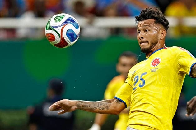 June 23, 2026, Guadalajara, Jalisco, Mexico: Luis Suarez of Colombia looks the ball during the match between Colombia and Congo DR for the 2st round of the group K of the FIFA World Cup, WM, Weltmeisterschaft, Fussball 2026, at Guadalajara Stadium, in Guadalajara, Mexico on June 23, 2026. Photo: DiaEsportivo FIFA World Cup 2026, Colombia Vs Congo DR, Guadalajara, Mexico  - ZUMAh208 20260623_zsp_h208_013 Copyright: xHeulerxAndreyx