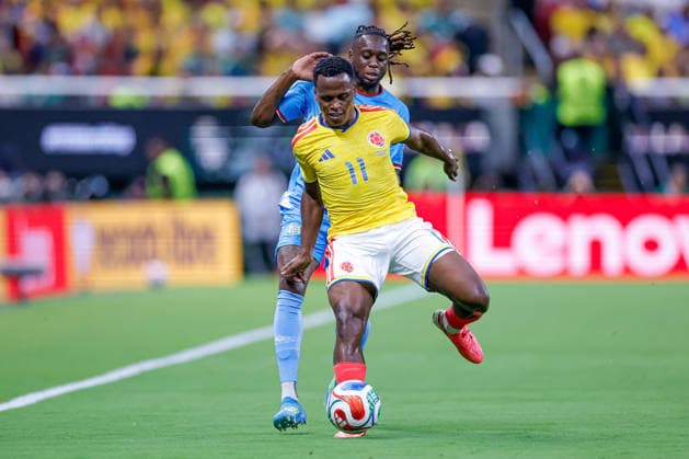 FIFA World Cup, WM, Weltmeisterschaft, Fussball 2026 COLOMBIA VS RD CONGO FIFA WORLD CUP 2026 COLOMBIA VS RD CONGO COLOMBIA VS RD CONGO 23062026 GUADALAJARA, JALISCO. Action photo of Jhon Arias (No. 11) of Colombia, during Group K game of the FIFA World Cup 2026, held at the Estadio Guadalajara at Guadalajara, Jalisco. Foto de accion de Jhon Arias (No. 11) de Colombia, , durante juego del Grupo K de la Copa del Mundo 2026 de la FIFA, celebrado en el Estadio Guadalajara en Guadalajara, Jalisco. PHOTO BY IMAGENSHOP AGENCIA FOTOGRAFICA GUADALAJARA JALISCO MEXICO *** FIFA WORLD CUP 2026 COLOMBIA VS. DR CONGO FIFA WORLD CUP 2026 COLOMBIA VS. DR CONGO COLOMBIA VS. DR CONGO 06 23 2026 GUADALAJARA, JALISCO Action photo of Jhon Arias, No. 11 of Colombia, during a Group K match of the 2026 FIFA World Cup, held at Estadio Guadalajara in Guadalajara, Jalisco Action photo of Jhon Arias, No. 11 of Colombia, during a Group K match of the 2026 FIFA World Cup, held at the Estadio Guadalajara in Guadalajara, Jalisco. PHOTO BY IMAGENSHOP PHOTO AGENCY GUADALAJARA, JALISCO, MEXICO,detected_source_language Copyright: xYOALIxMARTINEZx