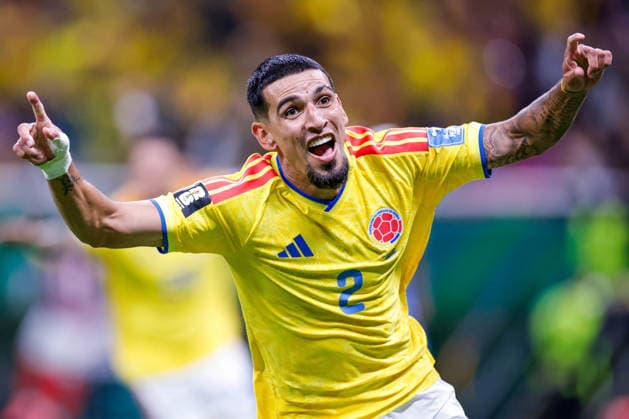FIFA World Cup, WM, Weltmeisterschaft, Fussball 2026 COLOMBIA VS RD CONGO FIFA WORLD CUP 2026 COLOMBIA VS RD CONGO COLOMBIA VS RD CONGO 23062026 GUADALAJARA, JALISCO. Action photo of Daniel Munoz (No. 2) of Colombia, during Group K game of the FIFA World Cup 2026, held at the Estadio Guadalajara at Guadalajara, Jalisco. Foto de accion de Daniel Munoz (No. 2) de Colombia, durante juego del Grupo K de la Copa del Mundo 2026 de la FIFA, celebrado en el Estadio Guadalajara en Guadalajara, Jalisco. PHOTO BY IMAGENSHOP AGENCIA FOTOGRAFICA GUADALAJARA JALISCO MEXICO *** 2026 FIFA World Cup Copyright: xYOALIxMARTINEZx