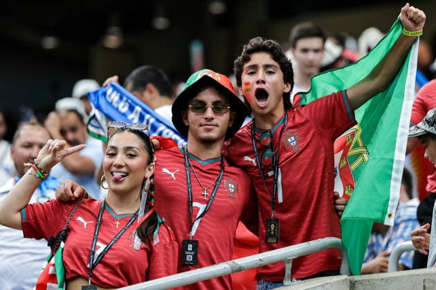 Fans of Portugal prior to FIFA Men’s World Cup 2026 Group Stage football match between Portugal and Uzbekistan at Houston Stadium, in Houston on June 23th 2026 (Photo by Leo Barrilari SPP)  Copyright: xLeoxBarrilari SPPx Sportspressphoto_SPR174328