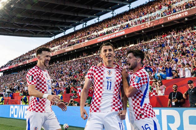 Ante Budimir of Croatia celebrates scoring his team s first goal to make the score during the FIFA World Cup, WM, Weltmeisterschaft, Fussball game between Panama and Croatia at Toronto Stadium on June 23, 2026 in Toronto, Ontario, Canada  Copyright: xCurtisxWongx xSPPx Sportspressphoto_SPR174836