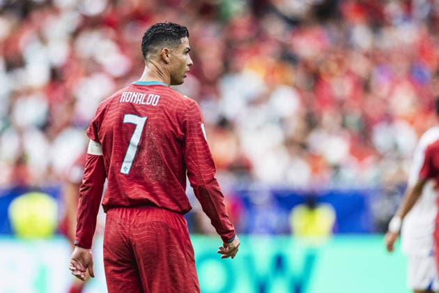 Cristiano Ronaldo of Portugal looks on during the FIFA World Cup, WM, Weltmeisterschaft, Fussball 2026 Group K match between Portugal and Uzbekistan at Houston Stadium on June 23th,2026 (Photo by Joao Bravo Sports Press Photo) (Joao Bravo Sports Press Photo SPP)  Copyright: xJoaoxBravo SportsxPressxPhotox xSPPx Sportspressphoto_SPR174838