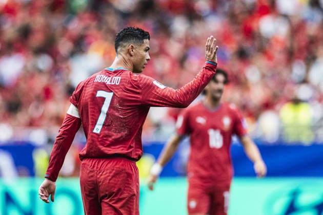Cristiano Ronaldo of Portugal gestures during the FIFA World Cup, WM, Weltmeisterschaft, Fussball 2026 Group K match between Portugal and Uzbekistan at Houston Stadium on June 23th,2026 (Photo by Joao Bravo Sports Press Photo) (Joao Bravo Sports Press Photo SPP)  Copyright: xJoaoxBravo SportsxPressxPhotox xSPPx Sportspressphoto_SPR174839