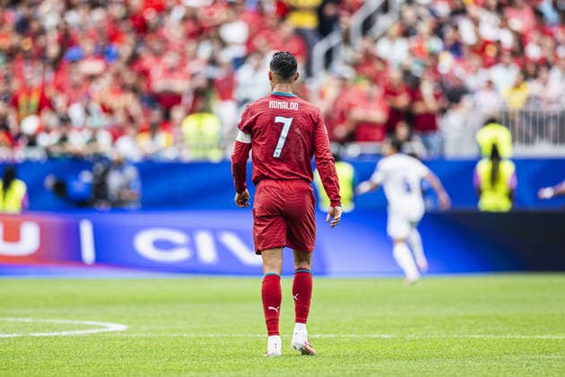Cristiano Ronaldo of Portugal looks on during the FIFA World Cup, WM, Weltmeisterschaft, Fussball 2026 Group K match between Portugal and Uzbekistan at Houston Stadium on June 23th,2026 (Photo by Joao Bravo Sports Press Photo) (Joao Bravo Sports Press Photo SPP)  Copyright: xJoaoxBravo SportsxPressxPhotox xSPPx Sportspressphoto_SPR174847