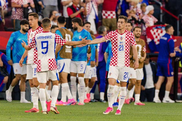 Luka Su?i? of Croatia and Andrej Kramari? of Croatia celebrate the team’s victory during the FIFA World Cup, WM, Weltmeisterschaft, Fussball game between Panama and Croatia at Toronto Stadium on June 23, 2026 in Toronto, Ontario, Canada  Copyright: xCurtisxWongx xSPPx Sportspressphoto_SPR174948
