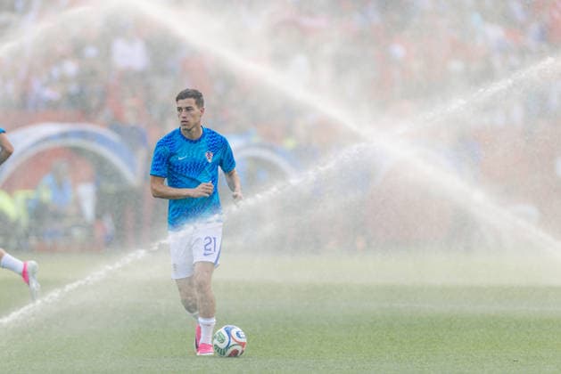 Luka Su?i? of Croatia warms up during the FIFA World Cup, WM, Weltmeisterschaft, Fussball game between Panama and Croatia at Toronto Stadium on June 23, 2026 in Toronto, Ontario, Canada  Copyright: xCurtisxWongx xSPPx Sportspressphoto_SPR174965