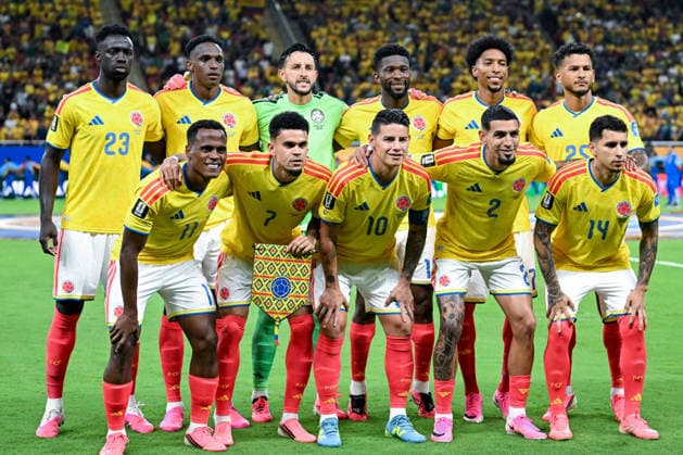 Colombia players pose for team photo during a FIFA Men’s World Cup 2026 Group Stage football match between Colombia and Congo DR at Guadalajara Stadium, in Guadalajara on June 23th 2026 (Photo by Nayra Halm SPP)  Copyright: xNayraxHalm SPPx Sportspressphoto_SPR174980