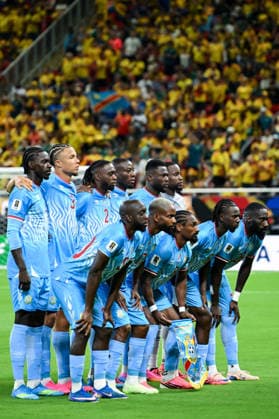 Congo DR players pose for team photo during a FIFA Men’s World Cup 2026 Group Stage football match between Colombia and Congo DR at Guadalajara Stadium, in Guadalajara on June 23th 2026 (Photo by Nayra Halm SPP)  Copyright: xNayraxHalm SPPx Sportspressphoto_SPR174981