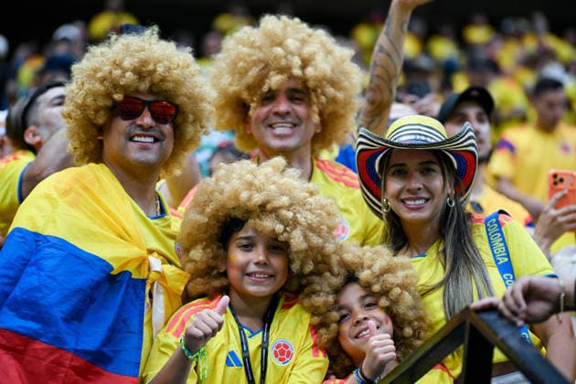 Fans of Colombia cheer prior to FIFA Men’s World Cup 2026 Group Stage football match between Colombia and Congo DR at Guadalajara Stadium, in Guadalajara on June 23th 2026 (Photo by Nayra Halm SPP)  Copyright: xNayraxHalm SPPx Sportspressphoto_SPR174987