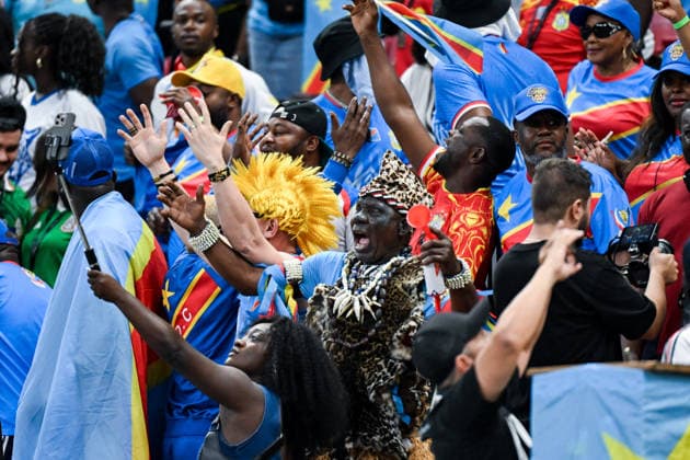 Fans of Congo DR cheer prior to FIFA Men’s World Cup 2026 Group Stage football match between Colombia and Congo DR at Guadalajara Stadium, in Guadalajara on June 23th 2026 (Photo by Nayra Halm SPP)  Copyright: xNayraxHalm SPPx Sportspressphoto_SPR174991