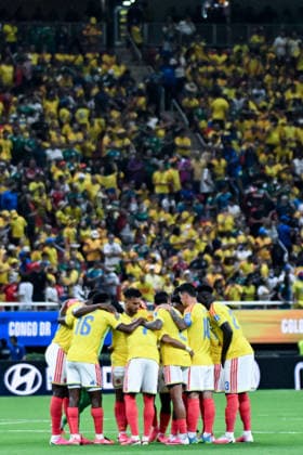 Colombia starting eleven gathered prior to FIFA Men’s World Cup 2026 Group Stage football match between Colombia and Congo DR at Guadalajara Stadium, in Guadalajara on June 23th 2026 (Photo by Nayra Halm SPP)  Copyright: xNayraxHalm SPPx Sportspressphoto_SPR175000