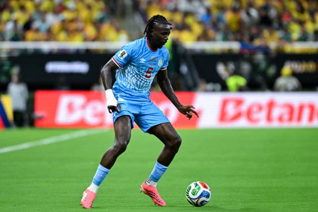 Ngal ayel Mukau of Congo DR runs with the ball during a FIFA Men’s World Cup 2026 Group Stage football match between Colombia and Congo DR at Guadalajara Stadium, in Guadalajara on June 23th 2026 (Photo by Nayra Halm SPP)  Copyright: xNayraxHalm SPPx Sportspressphoto_SPR175007