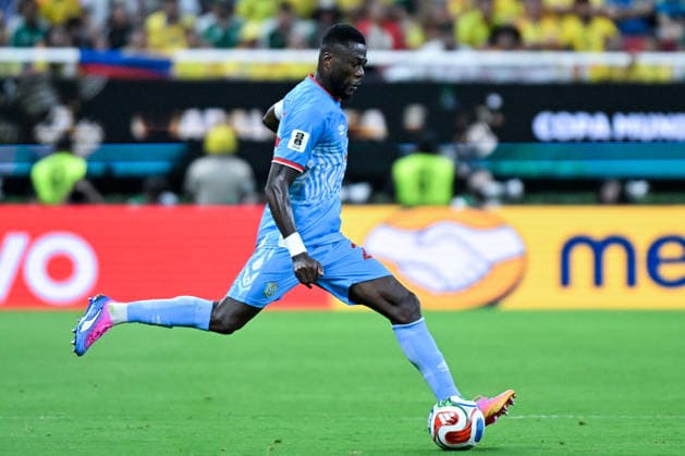Chancel Mbemba of Congo DR passes the ball during a FIFA Men’s World Cup 2026 Group Stage football match between Colombia and Congo DR at Guadalajara Stadium, in Guadalajara on June 23th 2026 (Photo by Nayra Halm SPP)  Copyright: xNayraxHalm SPPx Sportspressphoto_SPR175023