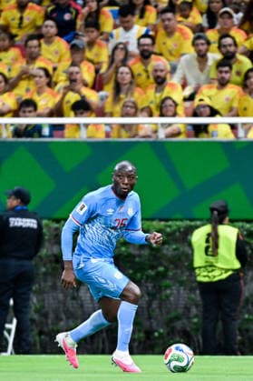 Edo Kayembe of Congo DR runs with the ball during a FIFA Men’s World Cup 2026 Group Stage football match between Colombia and Congo DR at Guadalajara Stadium, in Guadalajara on June 23th 2026 (Photo by Nayra Halm SPP)  Copyright: xNayraxHalm SPPx Sportspressphoto_SPR175025