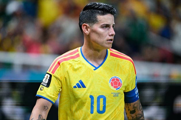 James Rodriguez of Colombia looks on during a FIFA Men’s World Cup 2026 Group Stage football match between Colombia and Congo DR at Guadalajara Stadium, in Guadalajara on June 23th 2026 (Photo by Nayra Halm SPP)  Copyright: xNayraxHalm SPPx Sportspressphoto_SPR175030