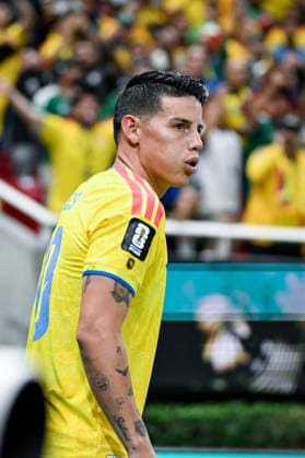James Rodriguez of Colombia looks on during a FIFA Men’s World Cup 2026 Group Stage football match between Colombia and Congo DR at Guadalajara Stadium, in Guadalajara on June 23th 2026 (Photo by Nayra Halm SPP)  Copyright: xNayraxHalm SPPx Sportspressphoto_SPR175031