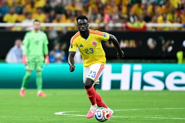 Davinson Sanchez of Colombia runs with the ball during a FIFA Men’s World Cup 2026 Group Stage football match between Colombia and Congo DR at Guadalajara Stadium, in Guadalajara on June 23th 2026 (Photo by Nayra Halm SPP)  Copyright: xNayraxHalm SPPx Sportspressphoto_SPR175044