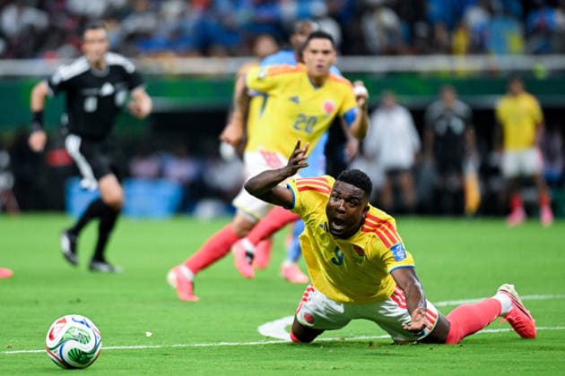 Jhon Cordoba of Colombia reacts during a FIFA Men’s World Cup 2026 Group Stage football match between Colombia and Congo DR at Guadalajara Stadium, in Guadalajara on June 23th 2026 (Photo by Nayra Halm SPP)  Copyright: xNayraxHalm SPPx Sportspressphoto_SPR175059