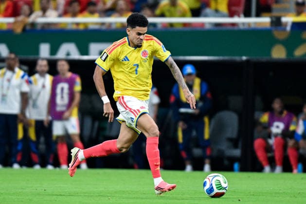 Luis Diaz of Colombia runs with the ball during a FIFA Men’s World Cup 2026 Group Stage football match between Colombia and Congo DR at Guadalajara Stadium, in Guadalajara on June 23th 2026 (Photo by Nayra Halm SPP)  Copyright: xNayraxHalm SPPx Sportspressphoto_SPR175067