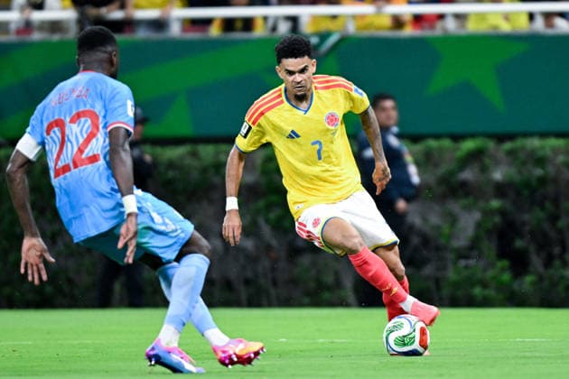 Luis Diaz of Colombia controls the ball during a FIFA Men’s World Cup 2026 Group Stage football match between Colombia and Congo DR at Guadalajara Stadium, in Guadalajara on June 23th 2026 (Photo by Nayra Halm SPP)  Copyright: xNayraxHalm SPPx Sportspressphoto_SPR175069