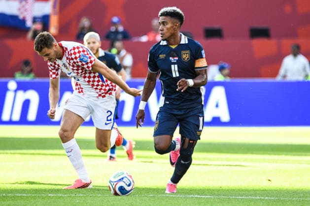 Panama national team, Nationalteam vs Croatia National Team. FIFA World Cup, WM, Weltmeisterschaft, Fussball 2026 Group L match. Edgar Yoel Barcenas (11) during the match played between the National Teams of Croatia and Panama. FIFA World Cup 2026 Group L match, played on 23.06.26 at the Toronto Stadium in Toronto, Ontario, Canada. Photo Jose Campos PMEimages Toronto Ontario Canada Copyright: xJosexCamposx xPMEimagesx