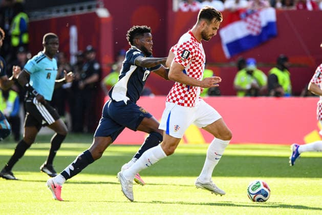 Panama national team, Nationalteam vs Croatia National Team. FIFA World Cup, WM, Weltmeisterschaft, Fussball 2026 Group L match. Marin PONGRACIC (3) during the match played between the National Teams of Croatia and Panama. FIFA World Cup 2026 Group L match, played on 23.06.26 at the Toronto Stadium in Toronto, Ontario, Canada. Photo Jose Campos PMEimages Toronto Ontario Canada Copyright: xJosexCamposx xPMEimagesx