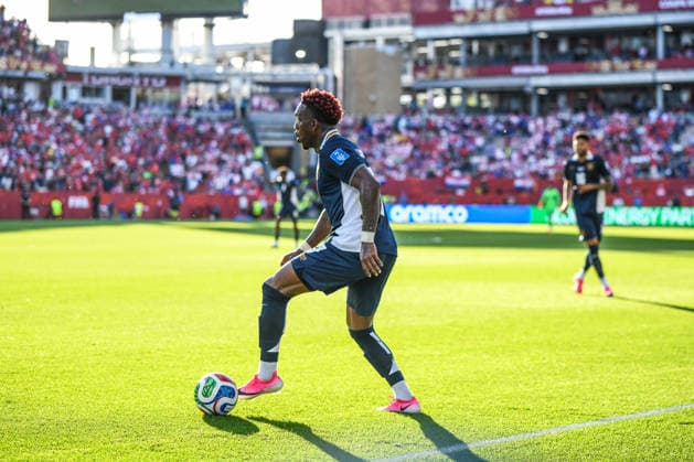 Panama national team, Nationalteam vs Croatia National Team. FIFA World Cup, WM, Weltmeisterschaft, Fussball 2026 Group L match. Jose Luis Rodriguez (7) during the match played between the National Teams of Croatia and Panama. FIFA World Cup 2026 Group L match, played on 23.06.26 at the Toronto Stadium in Toronto, Ontario, Canada. Photo Jose Campos PMEimages Toronto Ontario Canada Copyright: xJosexCamposx xPMEimagesx