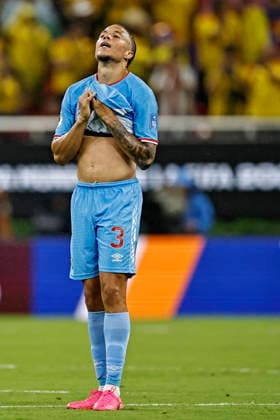 June 23, 2026, Guadalajara, Jalisco, Mexico: Steve Kapuadi of Congo DR shows dejection after the teams 1-0 defeat in the match between Colombia and Congo DR for the 2st round of the group K of the FIFA World Cup, WM, Weltmeisterschaft, Fussball 2026, at Guadalajara Stadium, in Guadalajara, Mexico on June 23, 2026. Photo: DiaEsportivo FIFA World Cup 2026, Colombia Vs Congo DR, Guadalajara, Mexico  - ZUMAh208 20260623_zsp_h208_028 Copyright: xHeulerxAndreyx